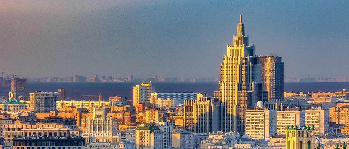 Das Geschäftszentrum Oruschejnyj in Moskau