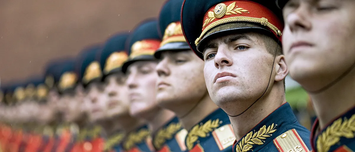 Wachsoldaten in Moskau