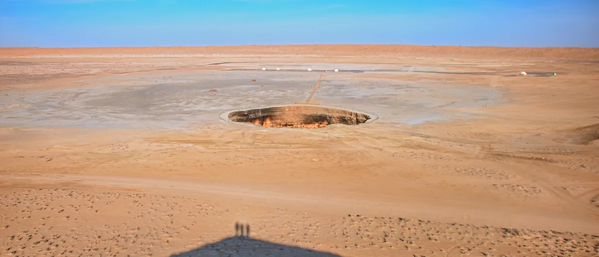 Gaskrater von Derweze bei Tag